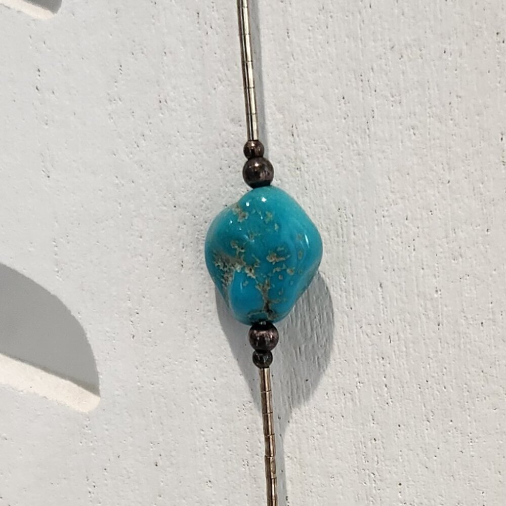 Carolyn Pollack Relios Sterling Silver & Turquoise Necklace - Picture 2 of 5